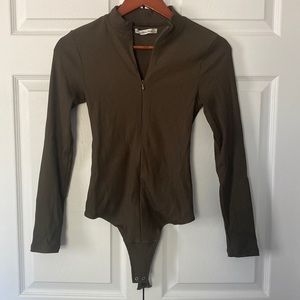 Abercrombie & Fitch Mock Neck Bodysuit